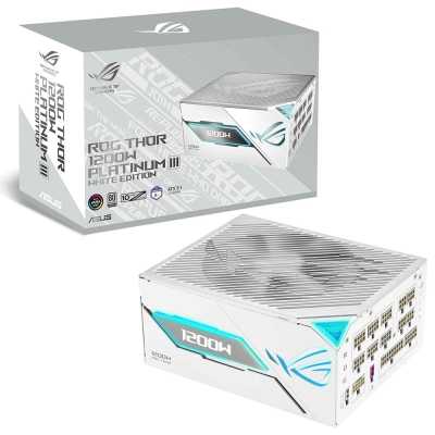 ASUS ROG Thor 1200W Platinum III, PCIe Gen5, White Edition - 1200 Watt