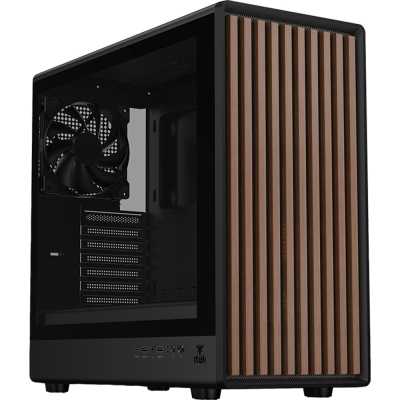 itek WOODY W2B, Mid-Tower, Side-Glass, Black