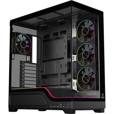 itek SHOWBUI WAVE 82B, Mid-Tower, Side-Glass, Black