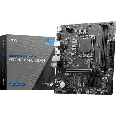 MSI PRO H610M-E DDR4 scheda madre Intel H610 LGA 1700 micro ATX