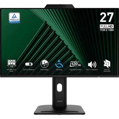 MSI Pro MP272PMG, 27", FHD, 120Hz, Pivot, VGA, DP, HDMI
