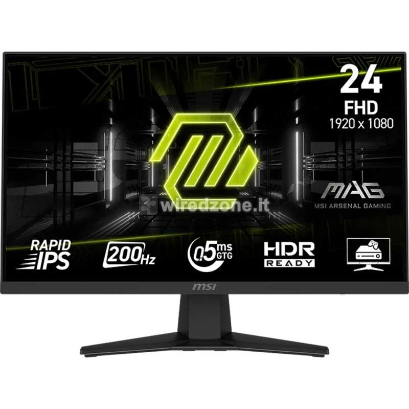 MSI MAG 244F, 23.6", FHD, 200Hz, IPS, DP, HDMI