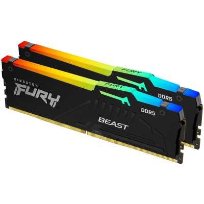 Kingston FURY Beast ARGB Black, EXPO, DDR5-6000, CL30, DIMM, 32GB (2x16GB)