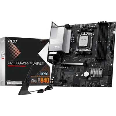 MSI Pro B840M-P WiFi6E, AMD Mainboard, AM5