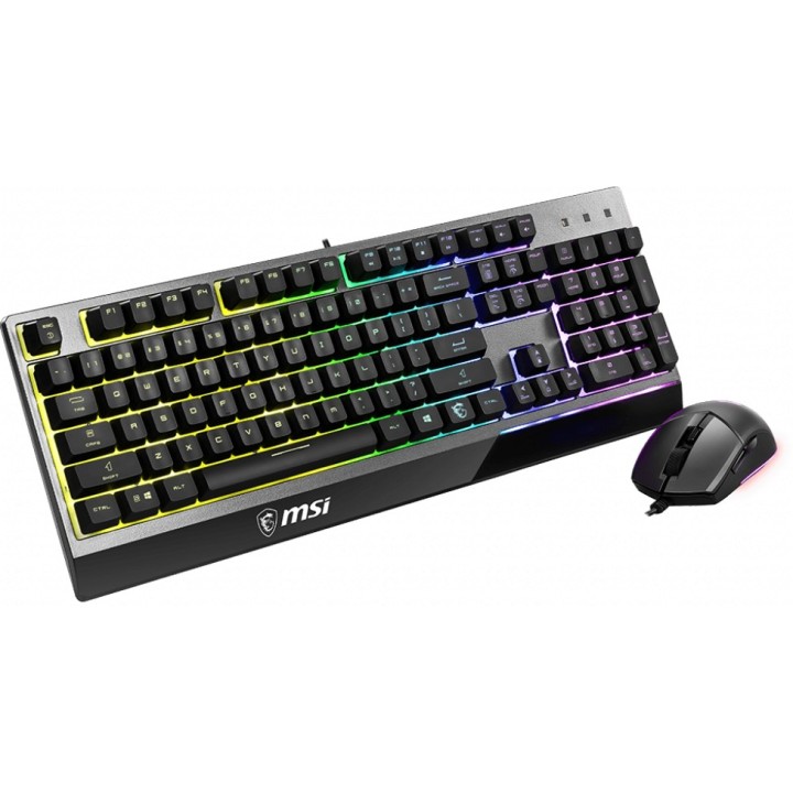 MSI Vigor GK30, Tastiera layout ITA + Mouse Gaming, Nero