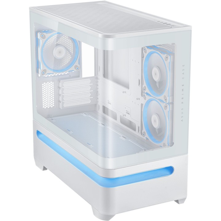 ASUS Prime AP202 TG ARGB, Micro-Tower, White