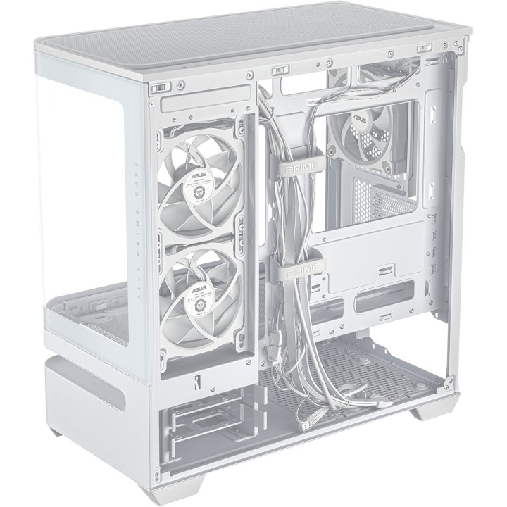 ASUS Prime AP202 TG ARGB, Micro-Tower, White