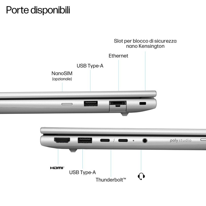 HP EliteBook 6 G1i 14 AI, Intel Core Ultra 5, 14", iGPU, 16GB, 512GB SSD, W11Pro
