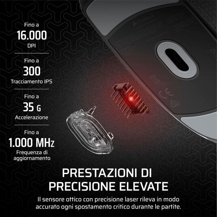 Corsair M55 Lightweight, Gaming Mouse, Black