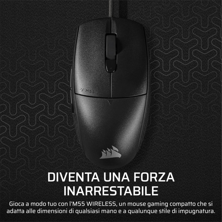 Corsair M55 Lightweight, Gaming Mouse, Black