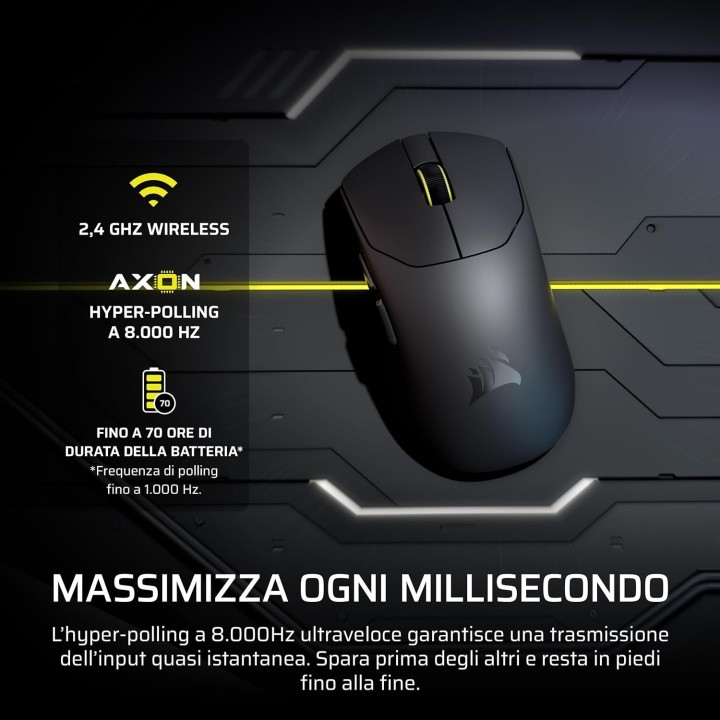 Corsair SABRE V2 PRO Ultralight Wireless, Gaming Mouse, White