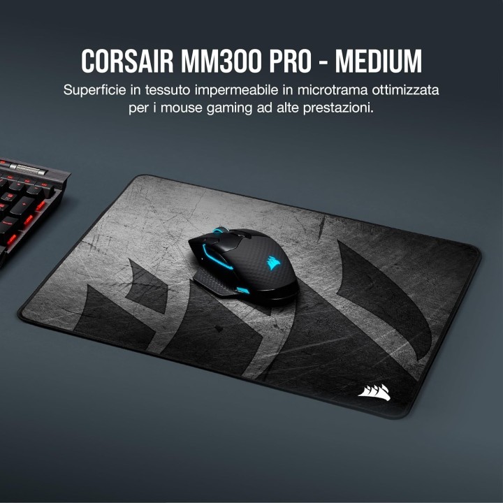Corsair MM300 PRO Premium Cloth, Gaming Mouse Pad, Medium