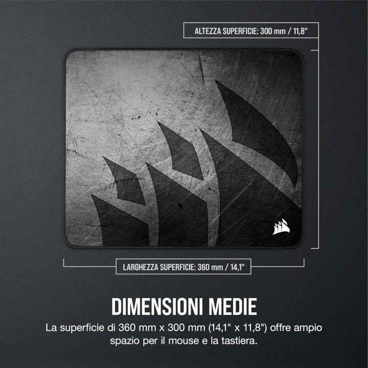 Corsair MM300 PRO Premium Cloth, Gaming Mouse Pad, Medium