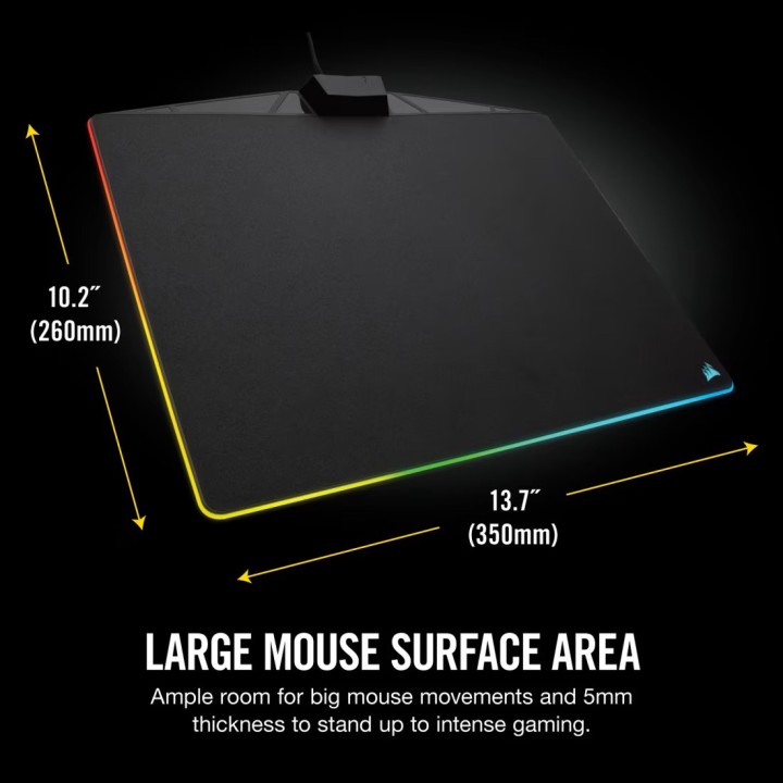 Corsair Gaming MM800 RGB Polaris, Gaming Mouse Pad, Medium