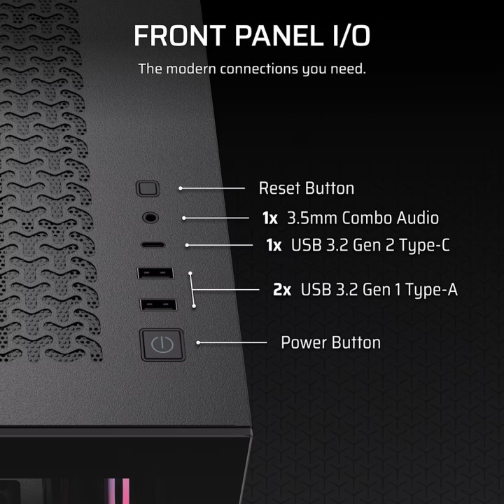 Corsair 3500X RS-R ARGB, Mid-Tower, Black