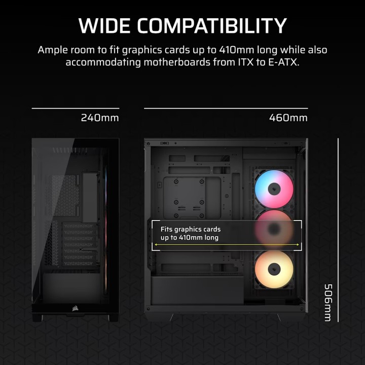 Corsair 3500X RS-R ARGB, Mid-Tower, Black