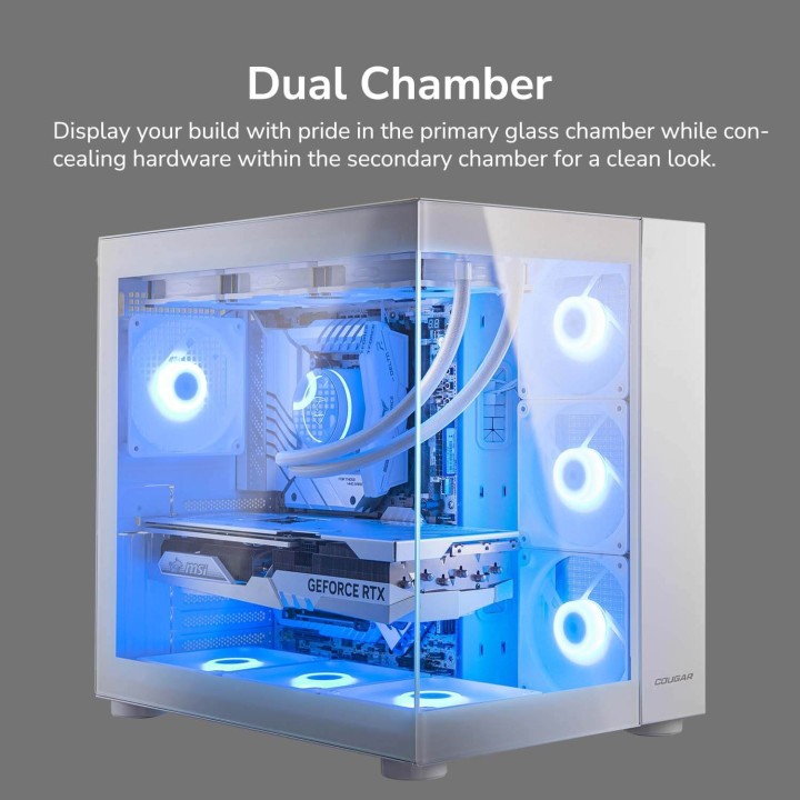 Cougar FV150 RGB, Mid-Tower, White