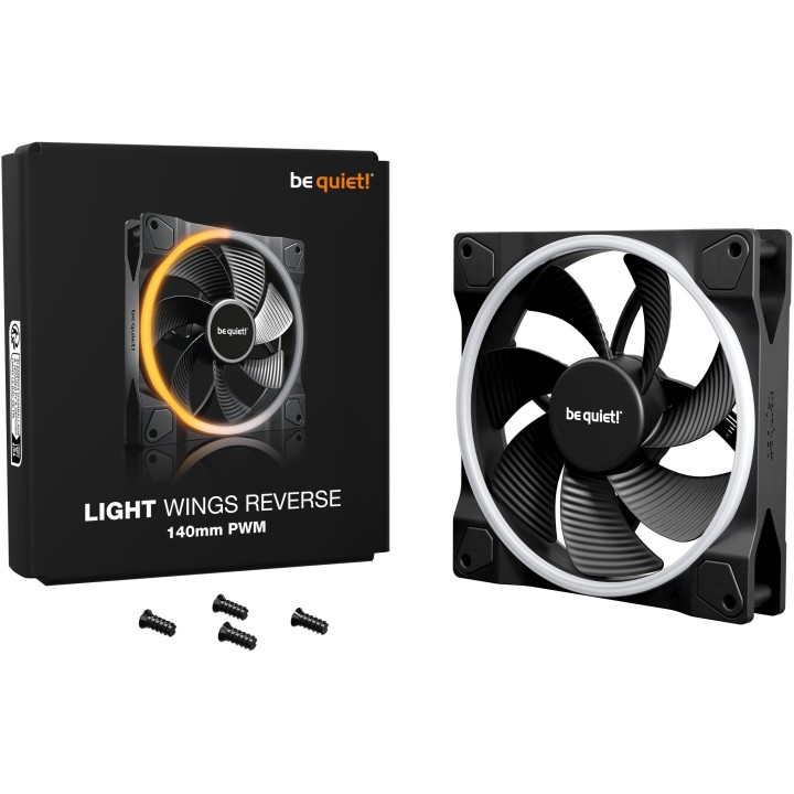 be quiet! Light Wings 140mm PWM Reverse Black