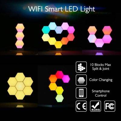 LifeSmart Cololight Lamp Hexagon RGBW Kit Base + 6 Block - 9