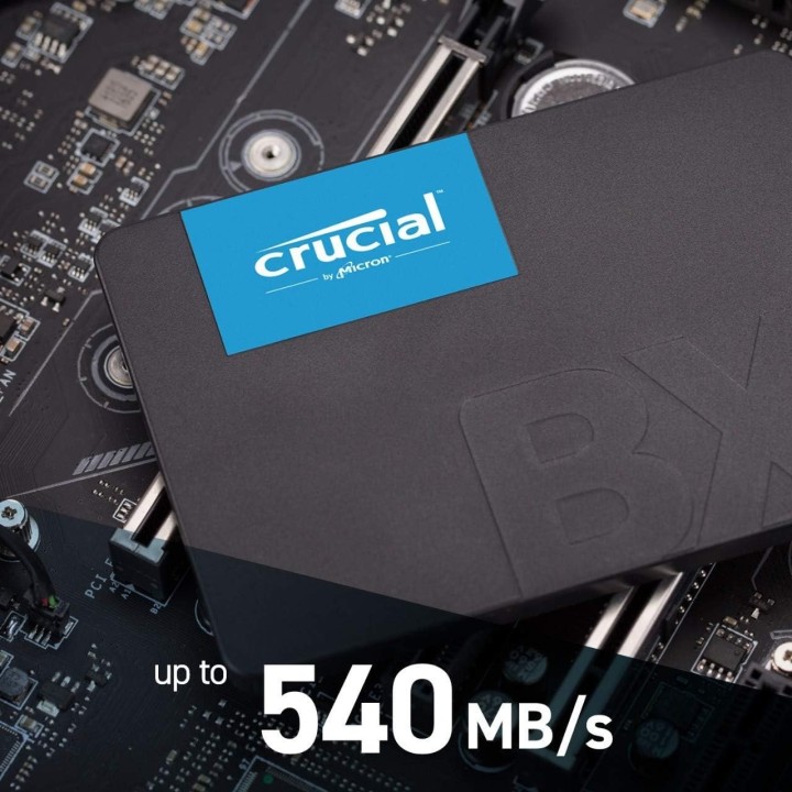 Crucial BX500 SSD, SATA, 3D NAND, 2.5-inch, 2TB
