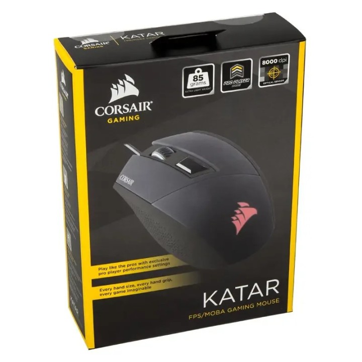 Corsair Gaming KATAR, Optical Gaming Mouse, Black