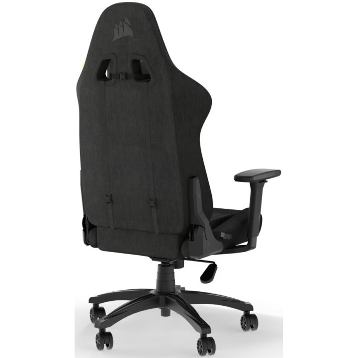 Corsair TC100 RELAXED, Gaming Chair, Black / Black Fabric (Grey Cushion)