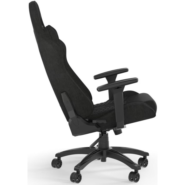 Corsair TC100 RELAXED, Gaming Chair, Black / Black Fabric (Grey Cushion)