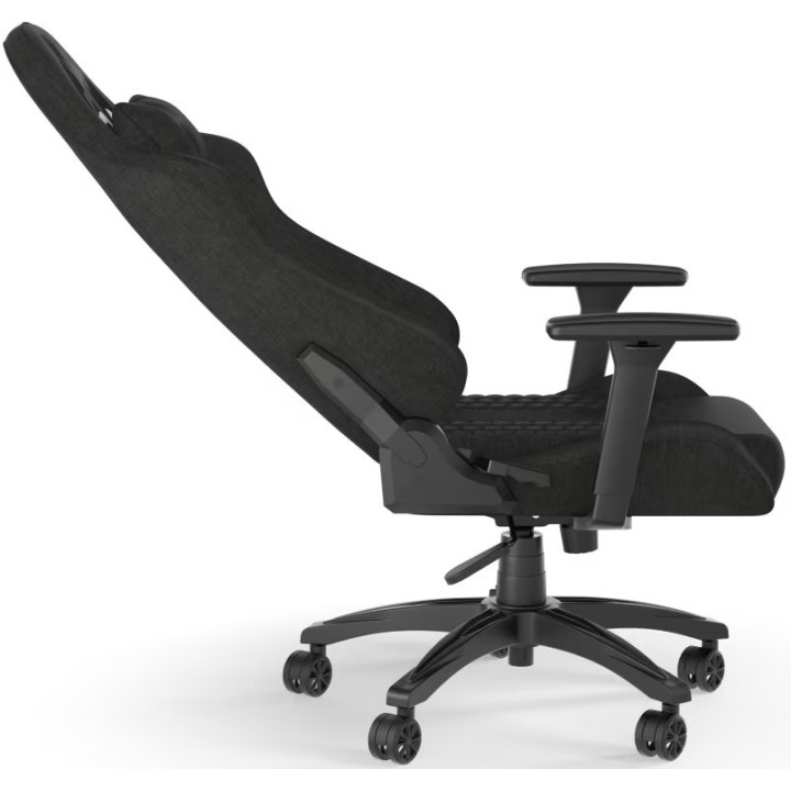 Corsair TC100 RELAXED, Gaming Chair, Black / Black Fabric (Grey Cushion)