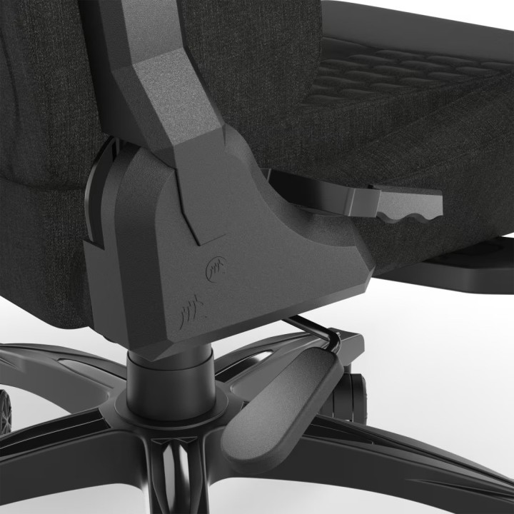 Corsair TC100 RELAXED, Gaming Chair, Black / Black Fabric (Grey Cushion)