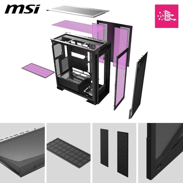 MSI MPG Velox 300R AirFlow PZ, Full-Tower, Black