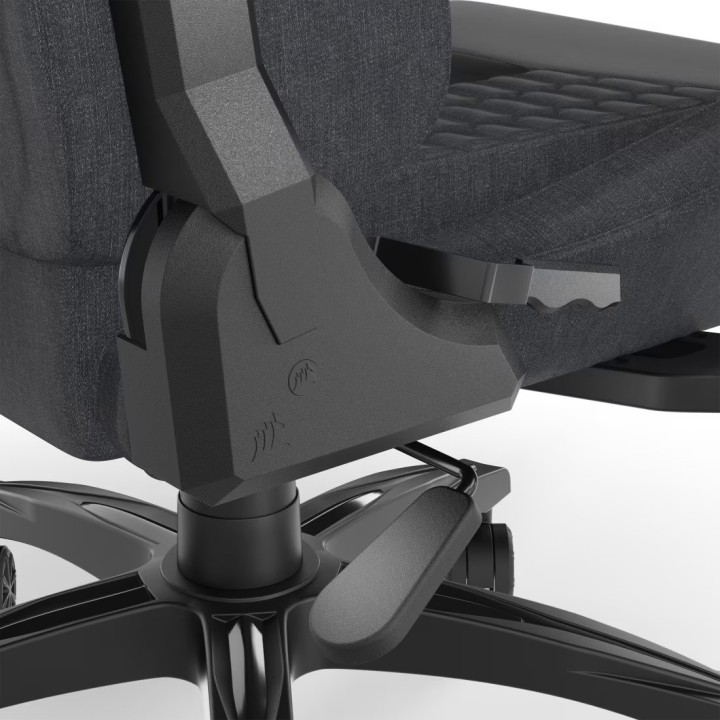 Corsair TC100 RELAXED, Gaming Chair, Black / Grey Fabric (Black Cushion)