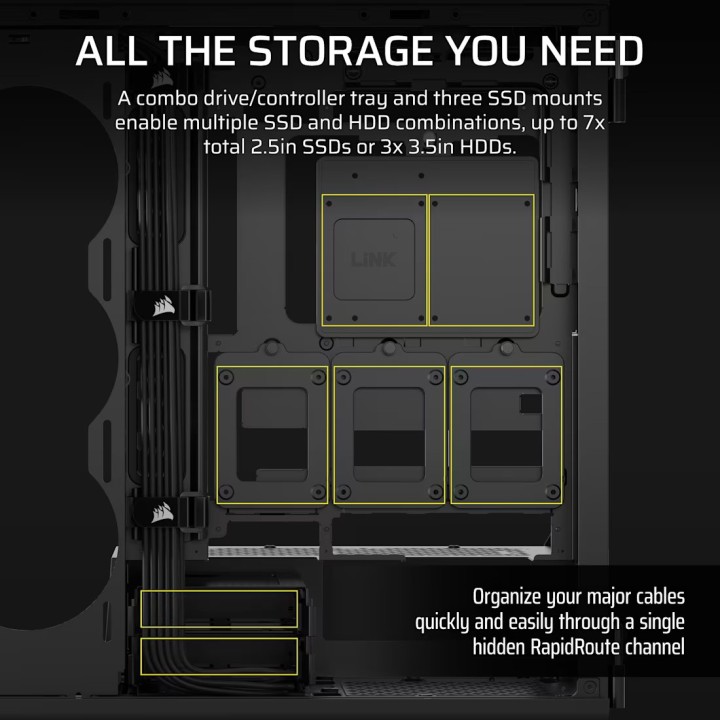 Corsair 5000T, Full-Tower, Black