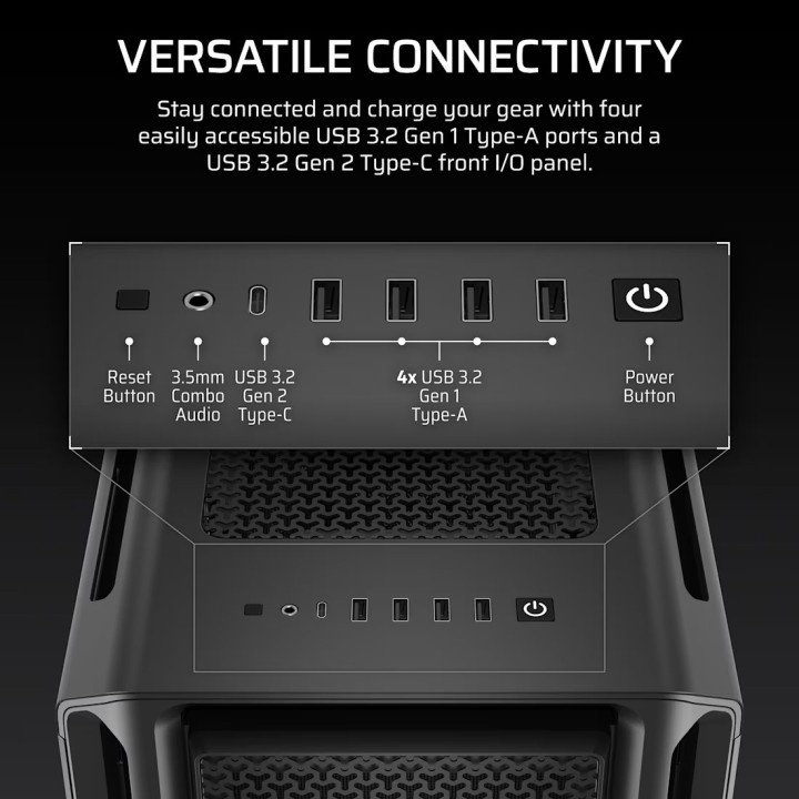 Corsair 5000T, Full-Tower, Black