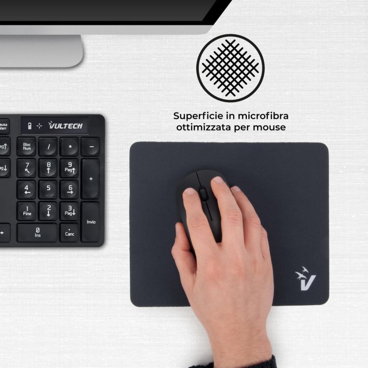 VulTech MP-01N, Mouse Pad, Black