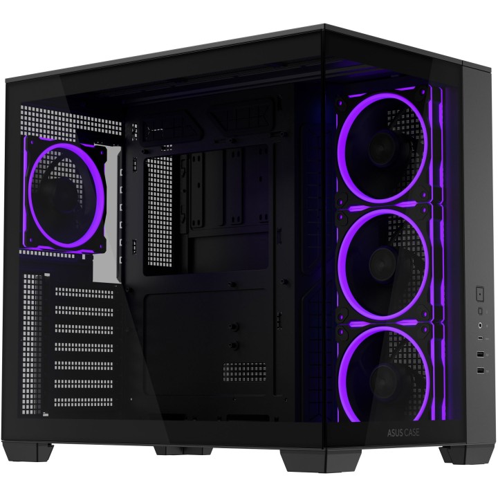 ASUS A32 PLUS TG ARGB, Mid-Tower, Black