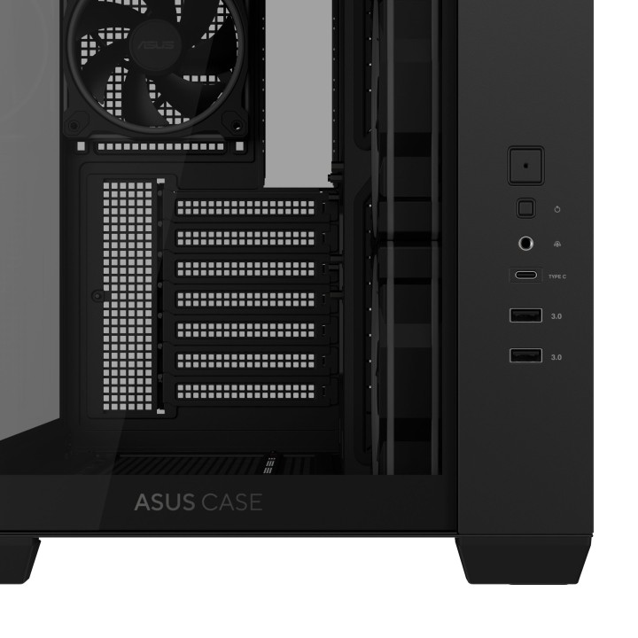 ASUS A32 PLUS TG ARGB, Mid-Tower, Black