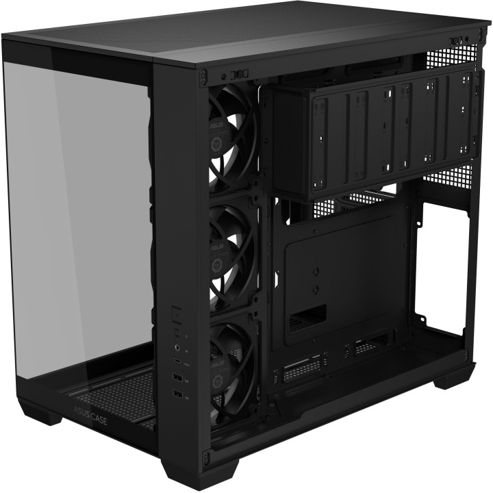 ASUS A32 PLUS TG ARGB, Mid-Tower, Black