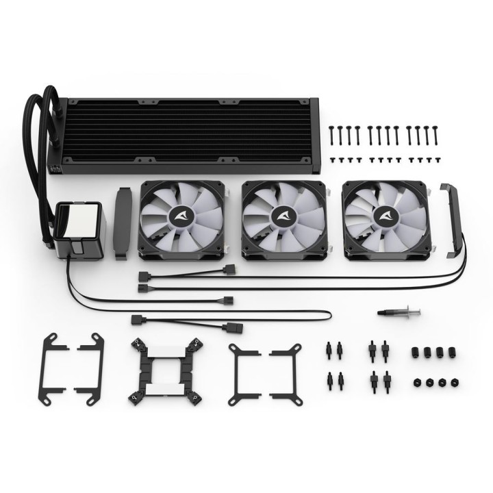Sharkoon S100 ARGB Black, CPU Liquid Cooling, AIO