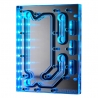 PHANTEKS Glacier D120 Distro Plate - Acrylic, Mirrored, DRGB-LED - 8