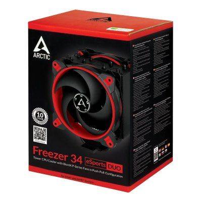 Arctic Freezer 34 eSports Duo CPU-Cooler, 2x 120mm - Red - 9