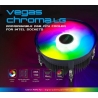 Akasa Vegas Chroma LG CPU Cooler, Intel, RGB - 120 mm - 6