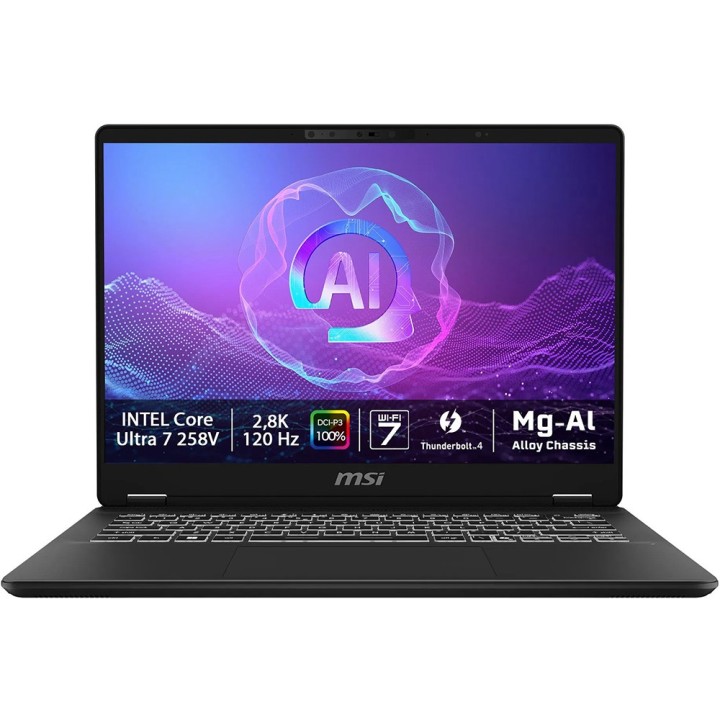 MSI Prestige 14 AI+ Evo C2VM, Intel Core Ultra 7, 14", iGPU, 32GB, 1TB SSD, W11Home