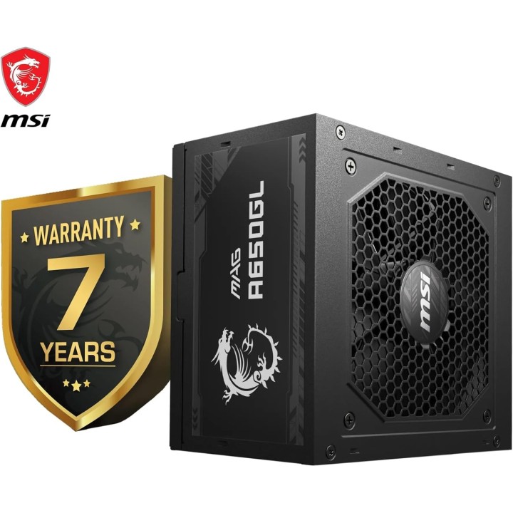 MSI MAG A650GL BK, 80 PLUS Gold, 650w