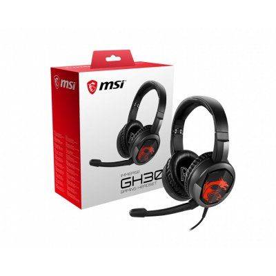 MSI Headset Gaming Immerse GH30, Retractable Microphone, Black - 5