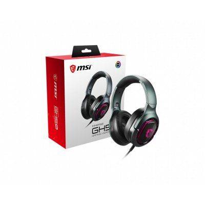 MSI Headset Gaming Immerse GH50, Retractable Microphone, Black - 5