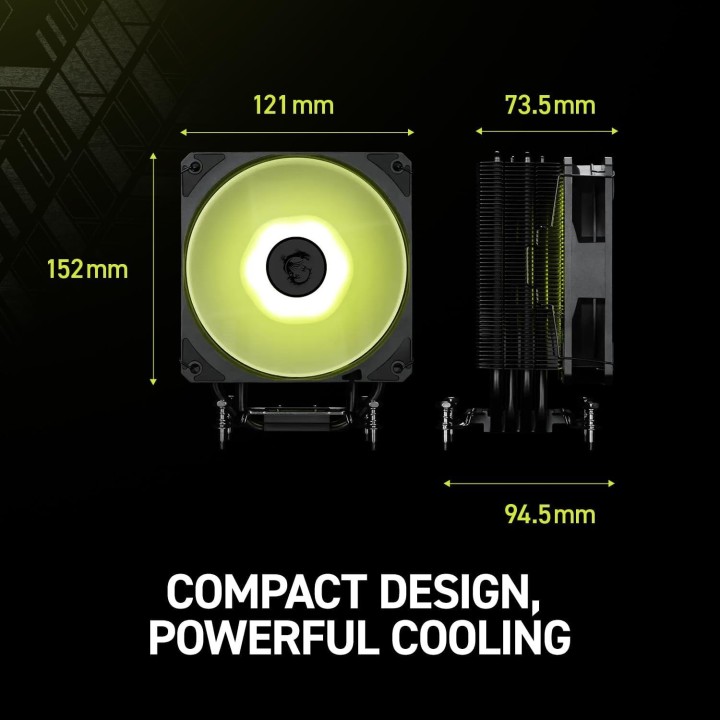 MSI MAG CoreFrozr AA13, CPU Air Cooling, Black