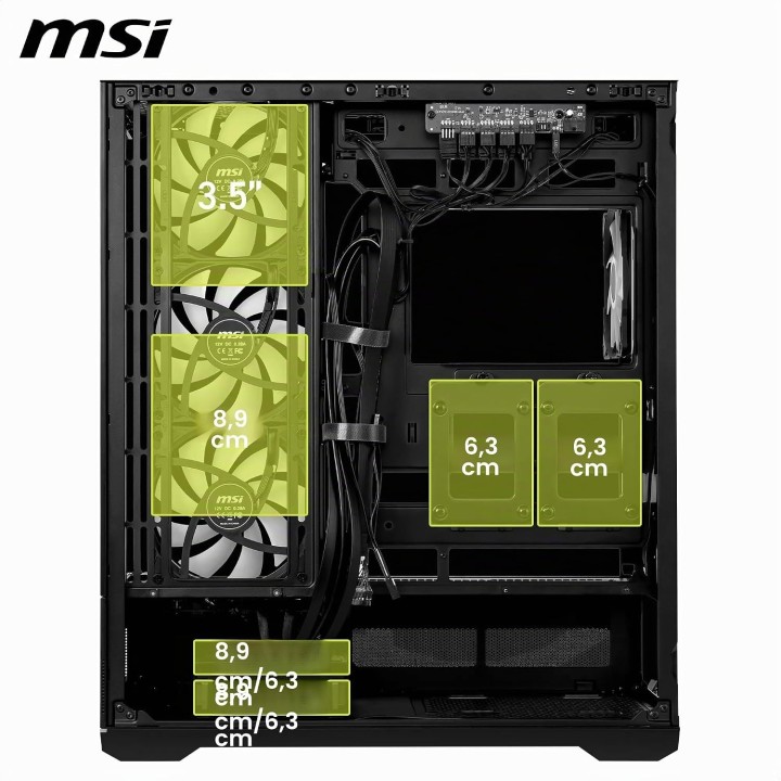 MSI MAG Pano 110R PZ, Mid-Tower, Black