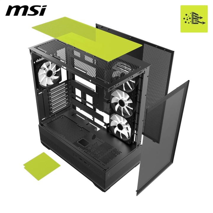 MSI MAG Pano 110R PZ, Mid-Tower, Black