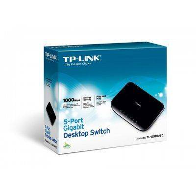 TP-Link TL-SG1005D V6 Gigabit Switch 5P Unmanaged - Black - 5
