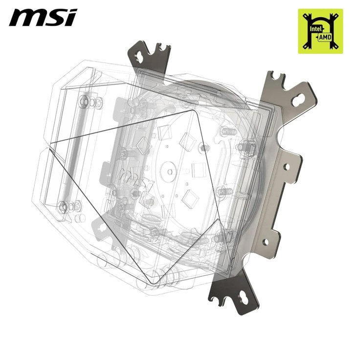 MSI MAG CoreLiquid I240 White, CPU Liquid Cooling, AIO